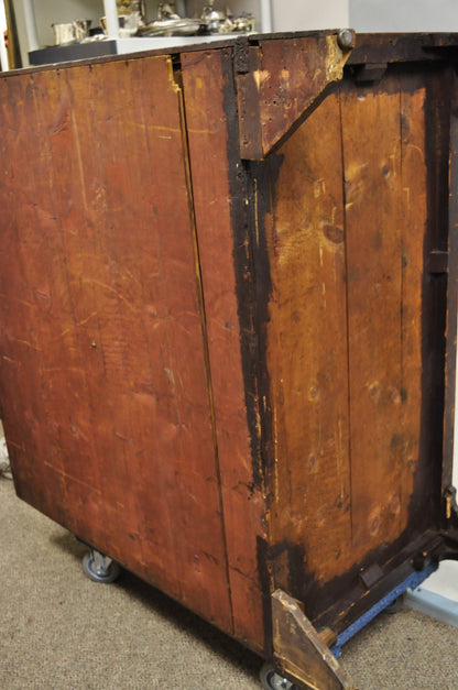 Antique 19th C. Chippendale George III Mahogany Slant Front Secretary Desk