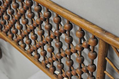 Antique Victorian Oak Stick & Ball 84" Fretwork Archway Architectural Salvage