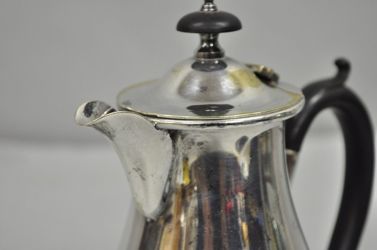 Vintage English Sheffield Victorian Silver Plated Small Coffee Tea Pot Creamer