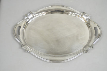 Antique Gorham Edwardian Silver Plate Serving Bar Tray Engraved to Reverend 1945