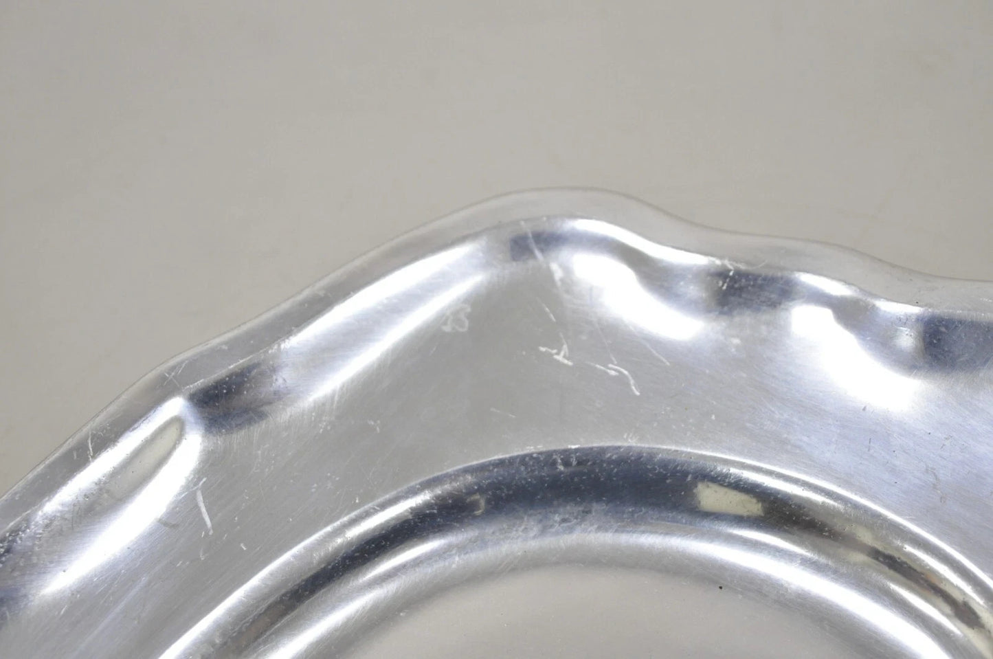 Vintage Wilton Mount Joy, PA Silver Plated Cast Aluminum 14" Dish Platter Tray
