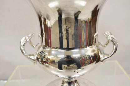 Vintage NJPHA 1988 Champion Silver Plate Trophy Cup Champagne Chiller Ice Bucket