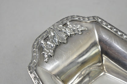 Vintage Poole 8093 Victorian Silver Plated Narrow "Boat Form" Trinket Dish