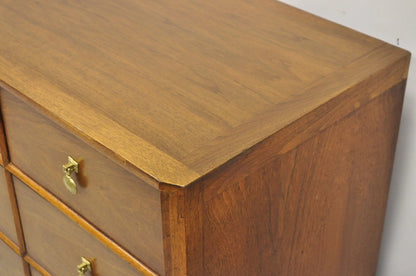 Vintage John Stuart Casalinda Mid Century Modern Walnut Credenza Triple Dresser