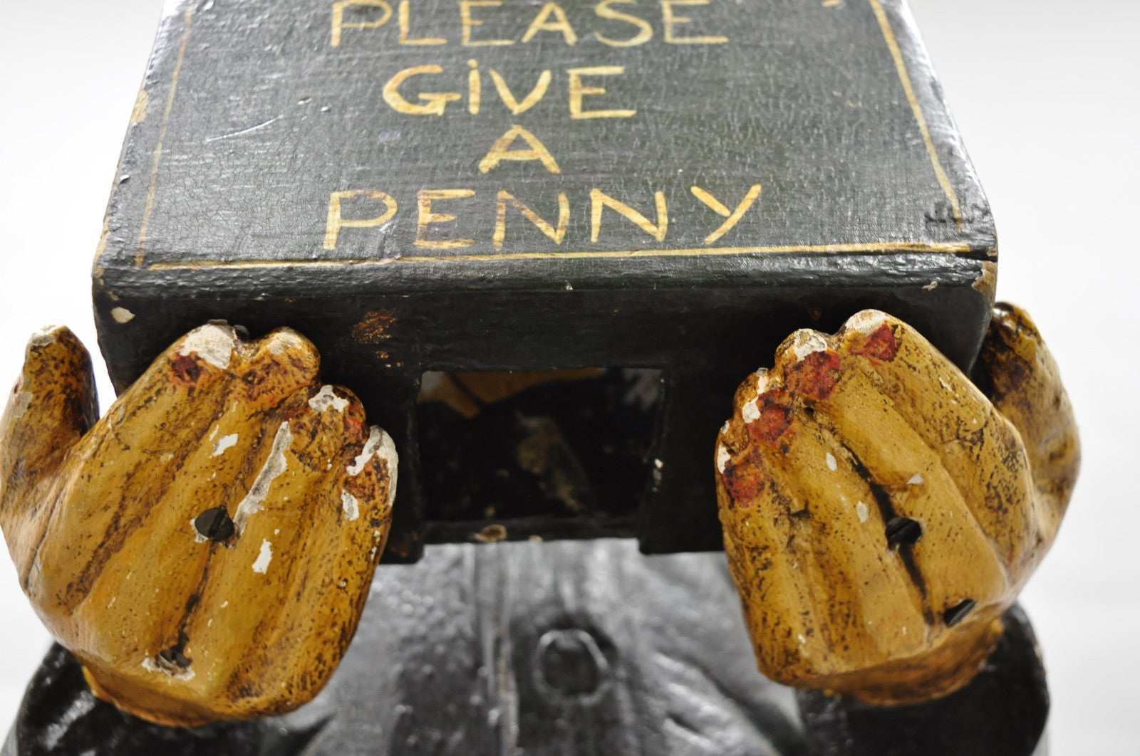 54" Tall Maritime Nautical Wood Peg Leg Seaman Bank Figure "Please Give a Penny"