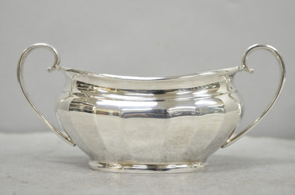 Antique "Unity" AI Silver Plated Edwardian Sugar Bowl & Creamer Milk Jug England