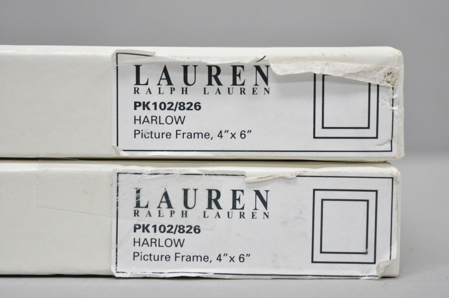 Lauren Ralph Lauren Harlow Burl Wood & Silver Plated 4x6 Photo Picture Frame NIB