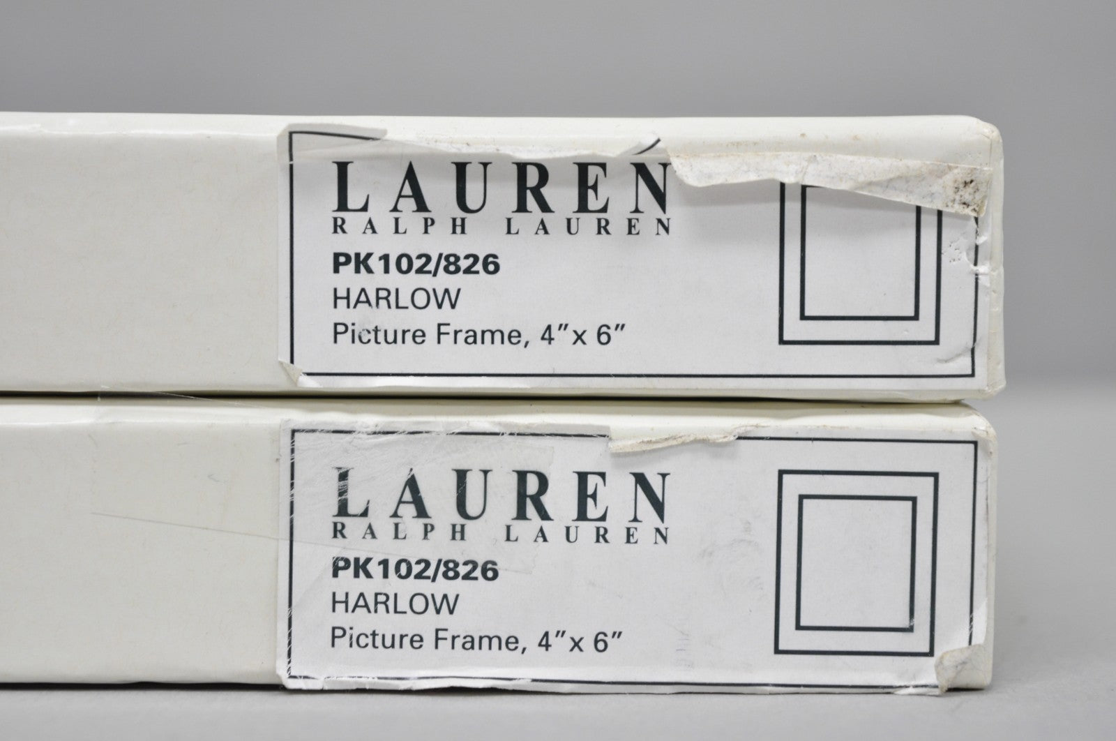 Lauren Ralph Lauren Harlow Burl Wood & Silver Plated 4x6 Photo Picture Frame NIB