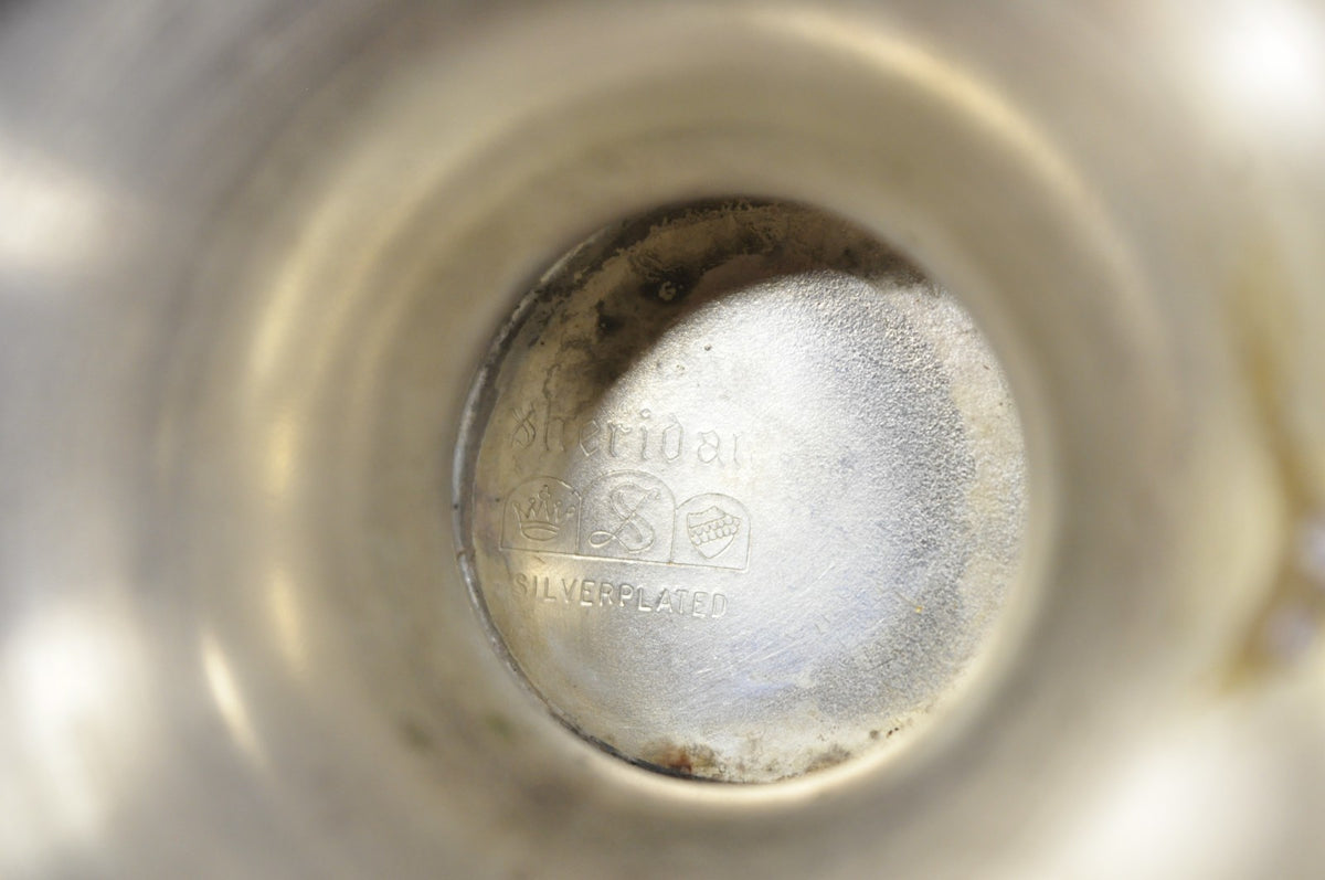 Vintage Sheridan Victorian Engraved Silver Plated Champagne Chiller Ice Bucket