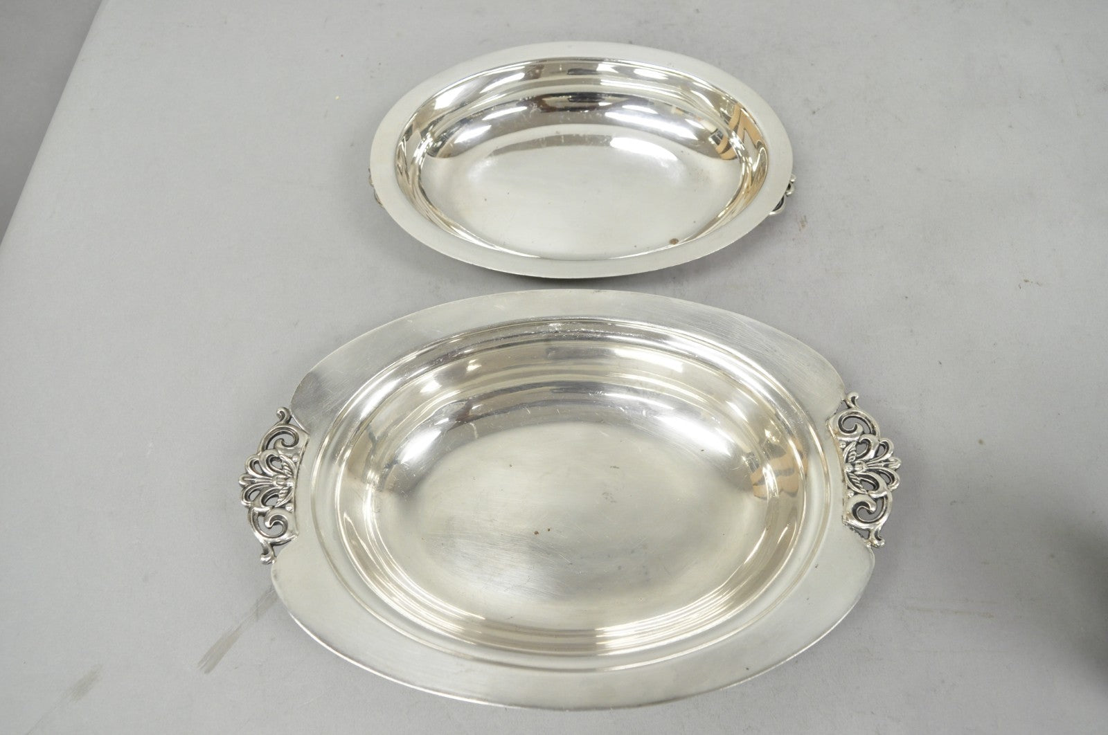 Vintage Reed & Barton Nordic 1152 Silver Plated Covered Vegetable Serving Dish