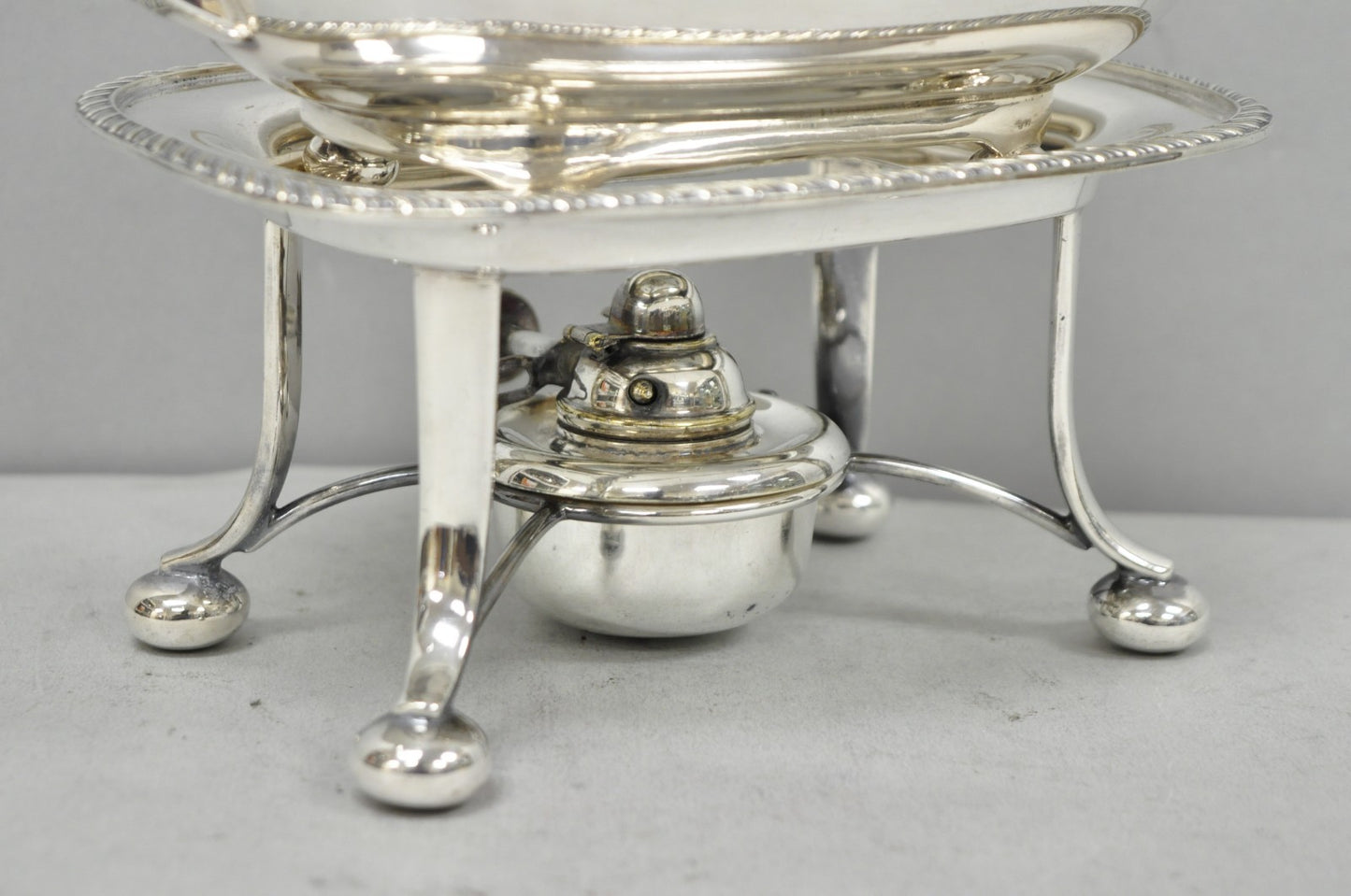 Antique Walker Hall Sheffield Silver Plated Teapot Spirit Kettle on Warmer Stand