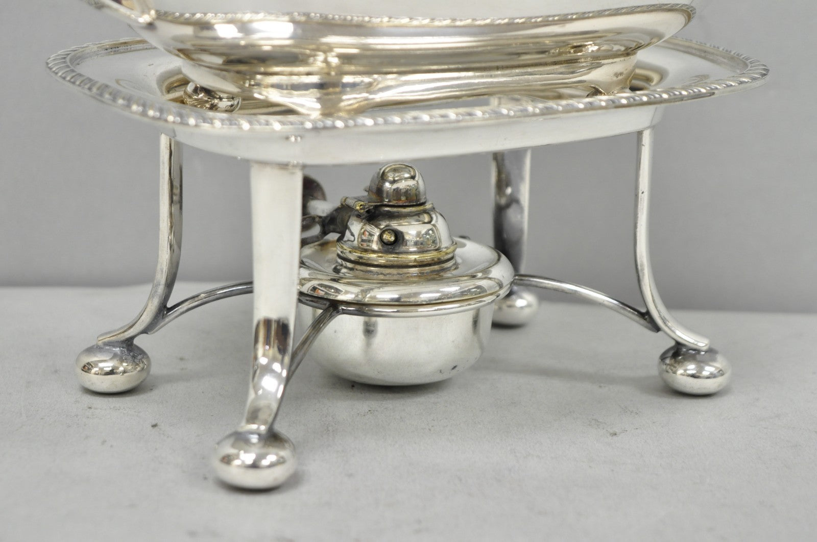 Antique Walker Hall Sheffield Silver Plated Teapot Spirit Kettle on Warmer Stand
