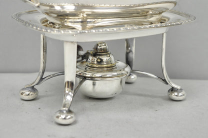 Antique Walker Hall Sheffield Silver Plated Teapot Spirit Kettle on Warmer Stand