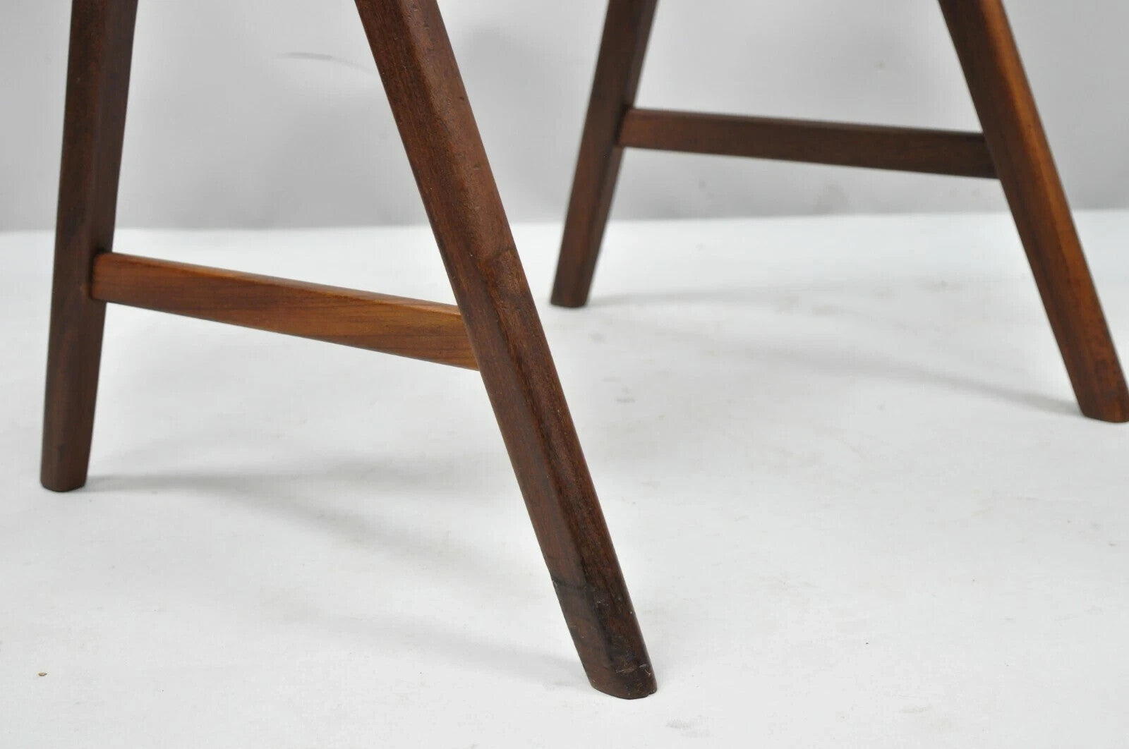 T.H. Harlev Farstrup Mid Century Danish Modern Teak A-Frame Dining Side Chair