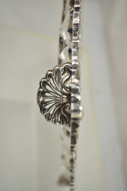 Vintage Chippendale by Wallace Silver Plated 16" Square Bar Platter Tray on Feet