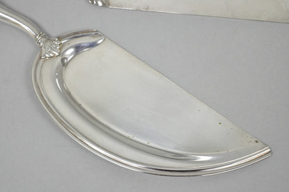 Vintage Bernard Rice's Sons Inc Silver Plated Crumb Catcher Silent Butler Set