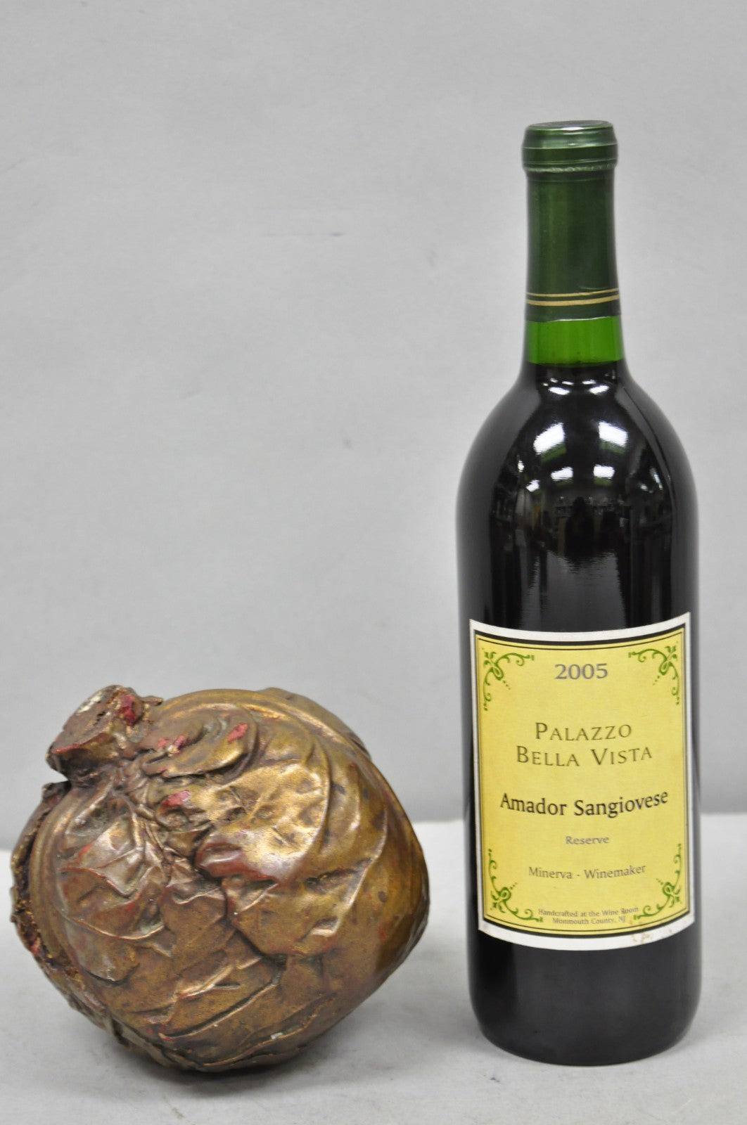 Vintage Dorothy Draper Style Fold Formed Resin Artisan Crafted Cabbage Sculpture