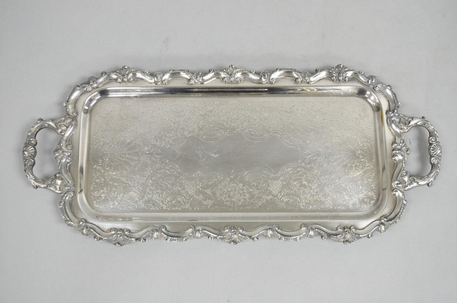Bristol Silverplate by Poole 132 Silver Plated Narrow Serving Platter Dish Tray