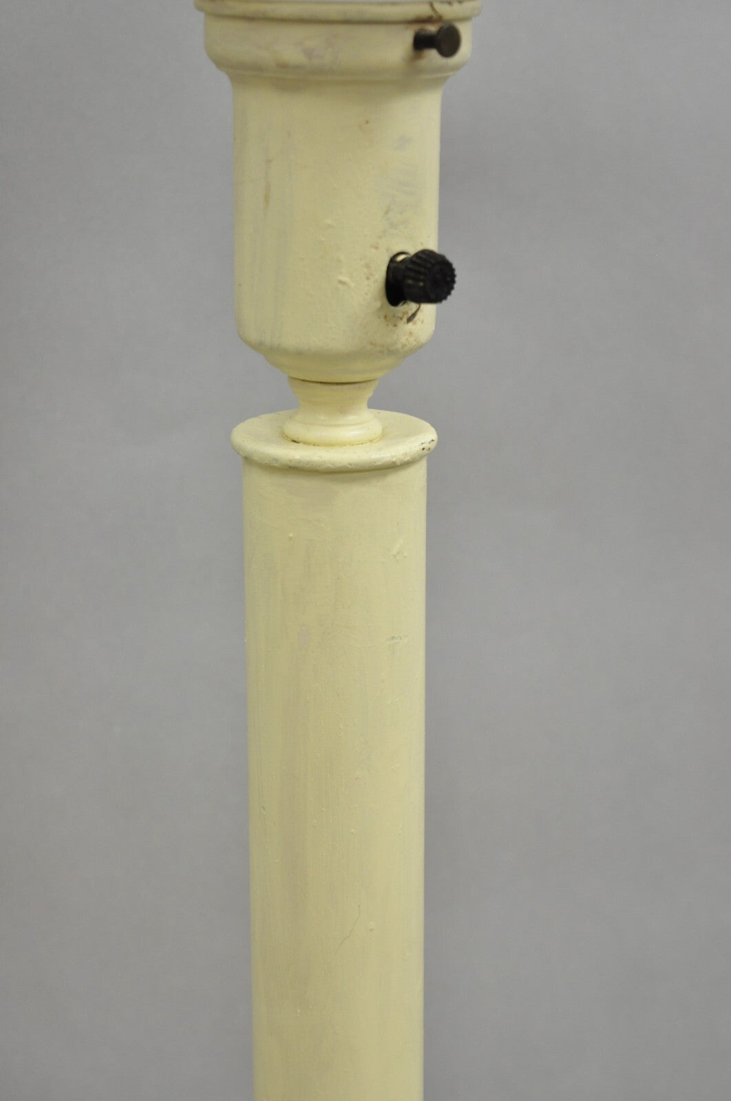 Vintage Italian Hollywood Regency Gold Giltwood Candlestick Table Lamp