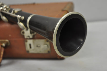 Vintage Caravelle Clarinet Musical Instrument With Original Case