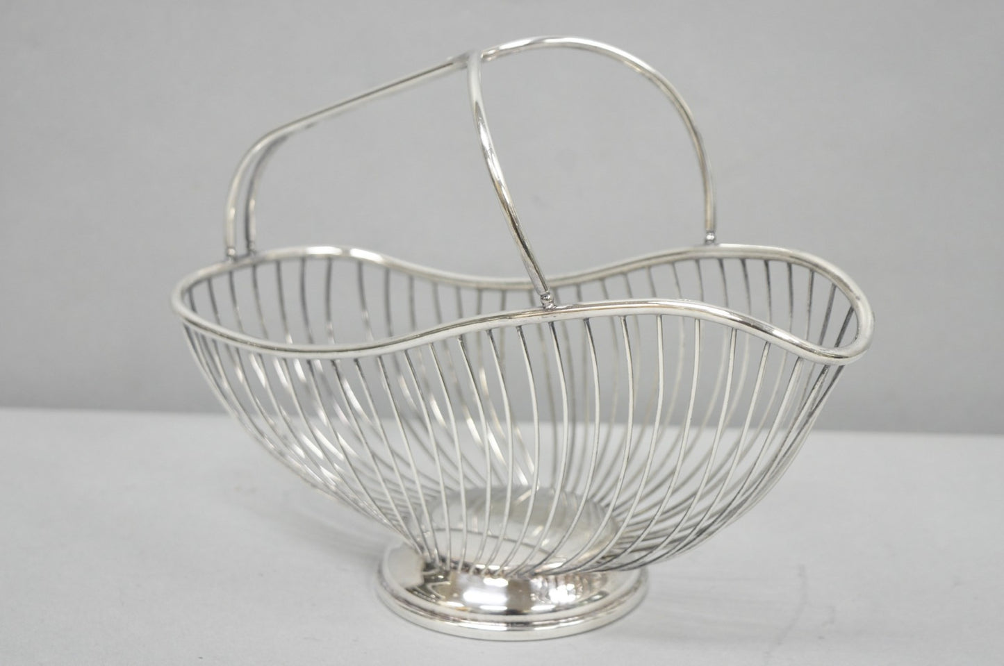 Vintage Mid Century El De Uberti Italy Silver Plated Wire Wine Bottle Holder