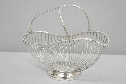 Vintage Mid Century El De Uberti Italy Silver Plated Wire Wine Bottle Holder