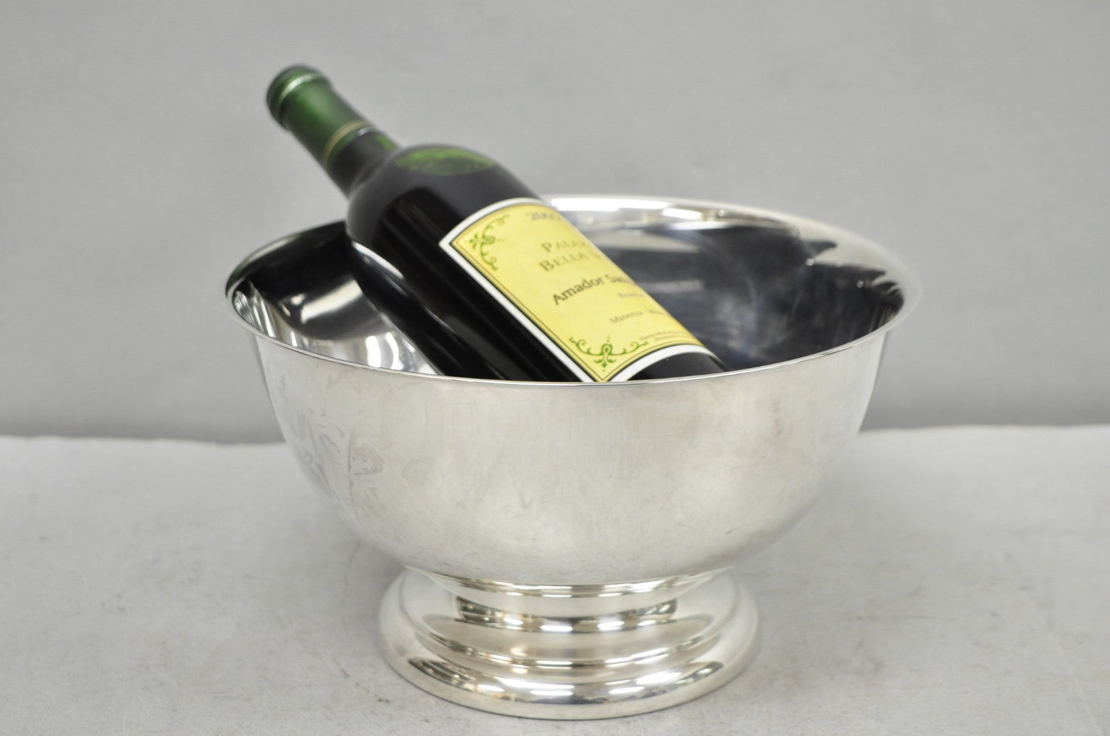 Vintage WMA Rogers Silver Plated Modern Small Ice Bucket Champagne Chiller