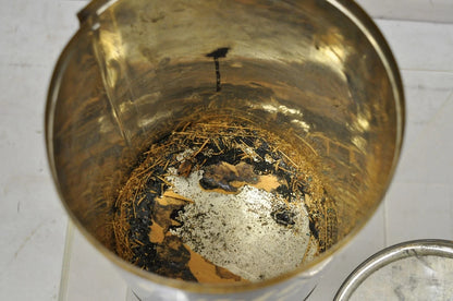 Vintage Art Deco White Rose Tea Balls 3 lb Tin Metal Container Can Advertisement