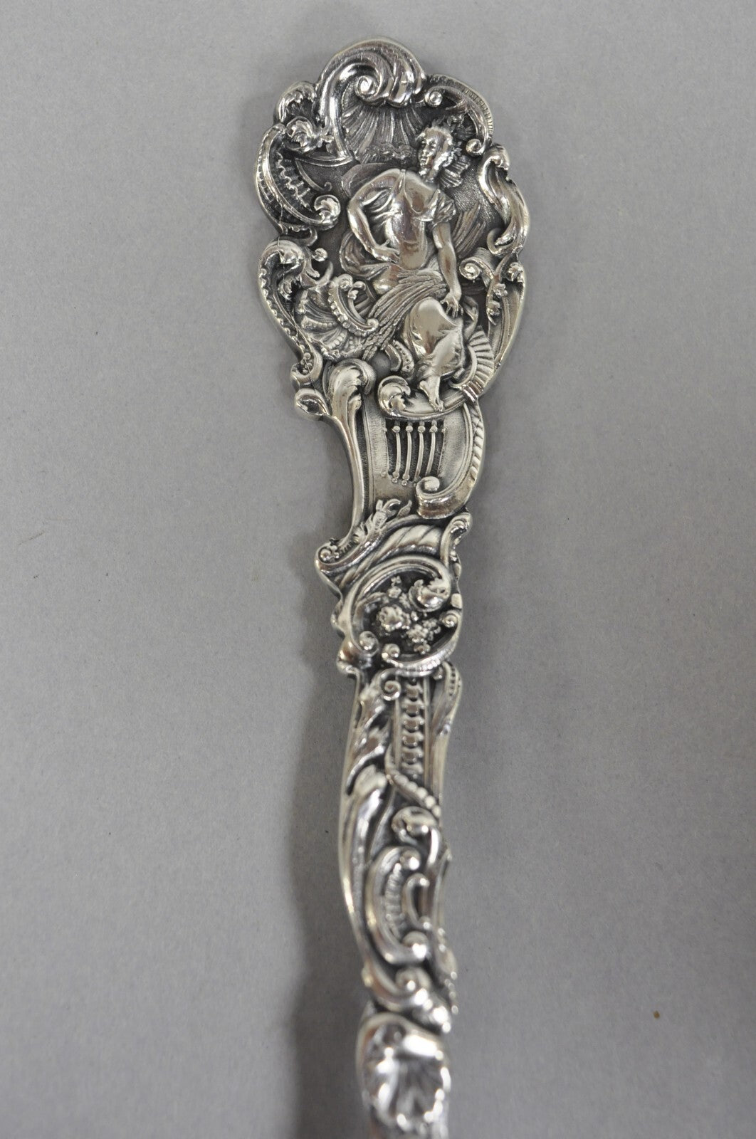 Antique Gorham Versailles Sterling Silver Flatware Salad Serving Fork Spoon Set