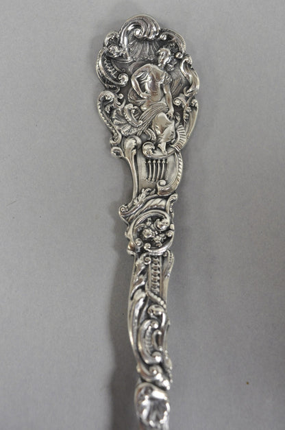 Antique Gorham Versailles Sterling Silver Flatware Salad Serving Fork Spoon Set