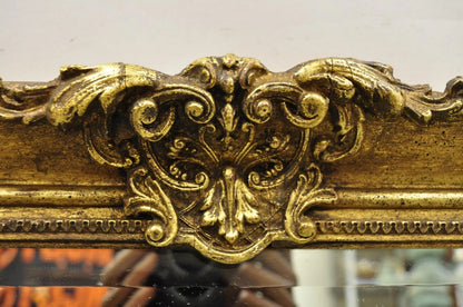 Vintage Friedman Brothers Gold French Rococo Style 45" Rectangular Wall Mirror