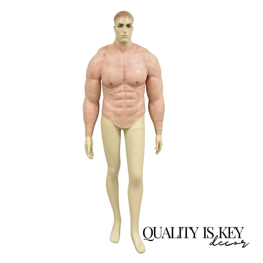 Vintage Custom Full Size Male Figure Silicone Fake Muscle Suit Cosplay Mannequin