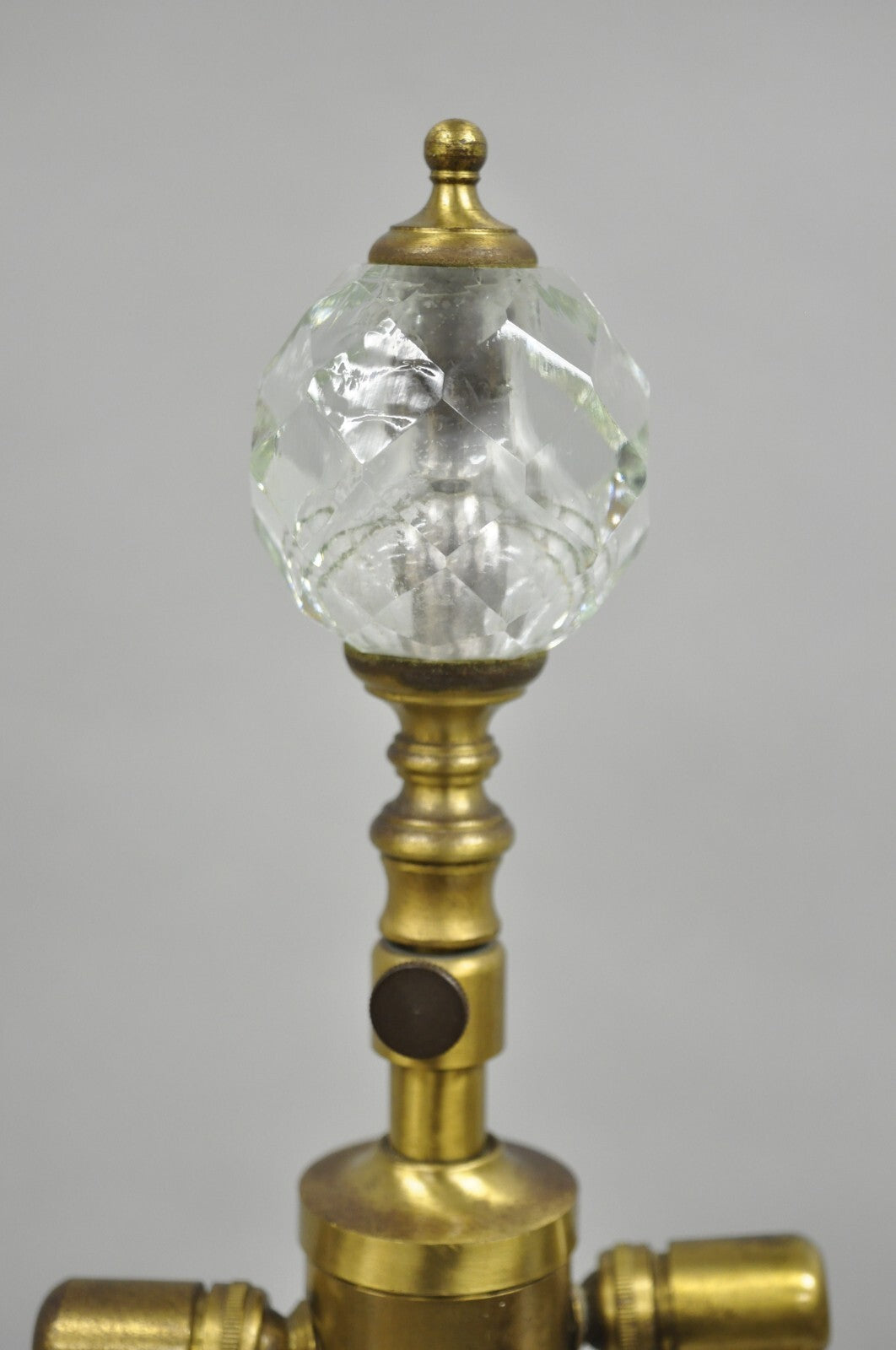 Vintage French Neoclassical Style Glass Urn Table Lamps Attr. Marbro - a Pair