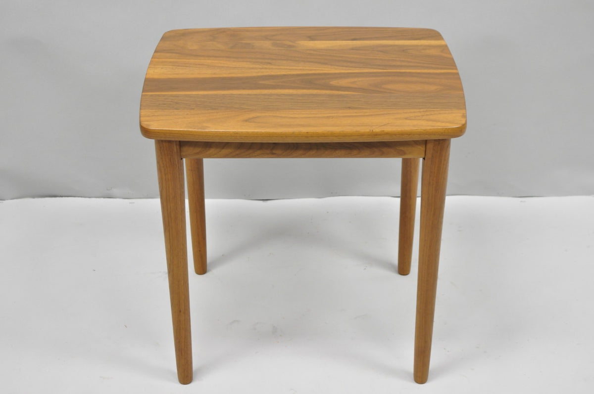 Contemporary Mid Century Danish Modern Style Small Teak Drinks Side Table