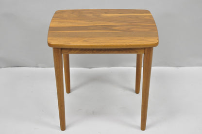 Contemporary Mid Century Danish Modern Style Small Teak Drinks Side Table