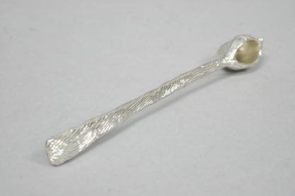 Vintage 9" Santa Claus Christmas Silver Plated Candle Snuffer by Head