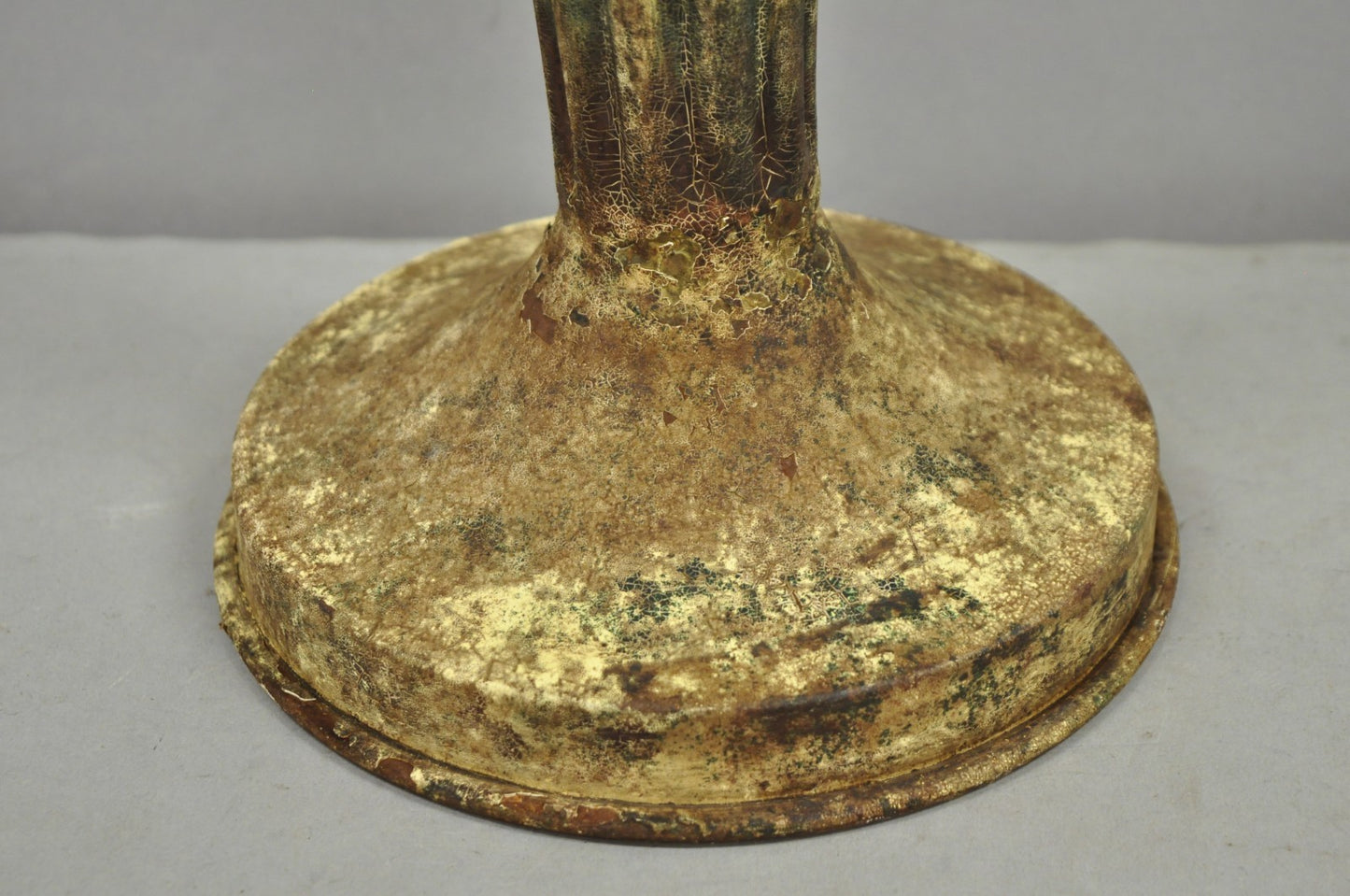 Vintage Italian Hollywood Regency Tole Metal Tropical Palm Tree Table Lamp