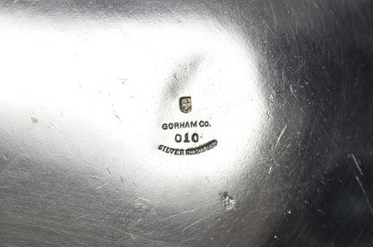 Antique Gorham English Edwardian Silver Plated "Urns" Large 9" Bar Wine Coaster