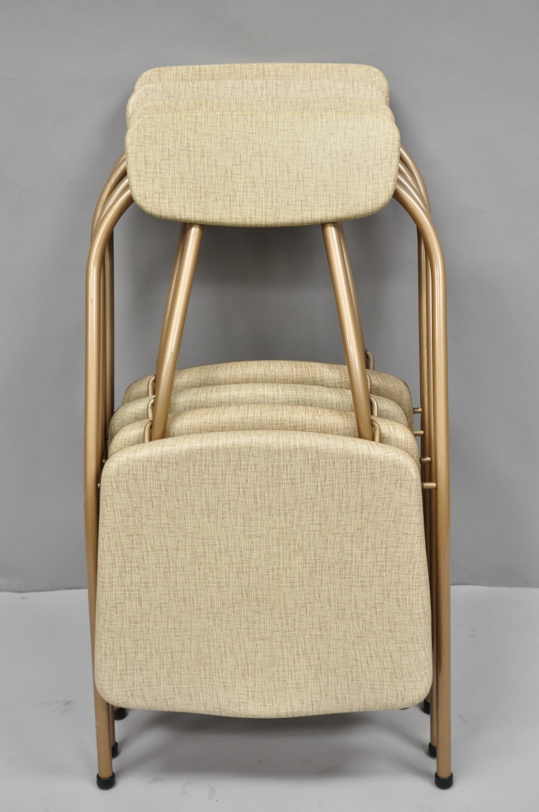 Vintage Hamilton Cosco Stylaire Mid Century Modern Folding Chairs - Set of 4
