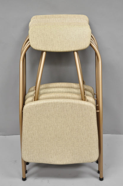 Vintage Hamilton Cosco Stylaire Mid Century Modern Folding Chairs - Set of 4