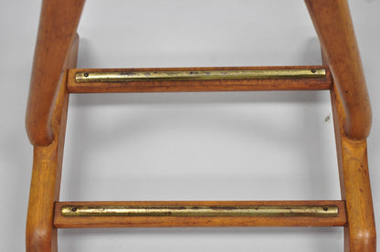 Vintage Fratelli Reguitti Italian X-Form Beech Wood Gentleman's Clothing Valet