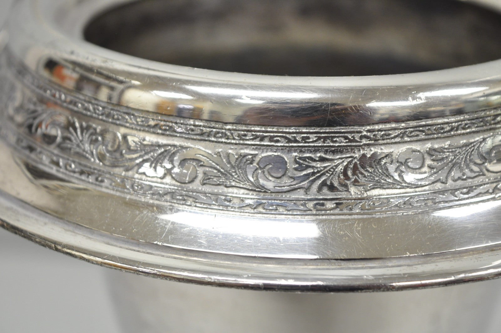 Antique Pairpoint Victorian Silver Plated Fluted Brides Flower Basket Vase