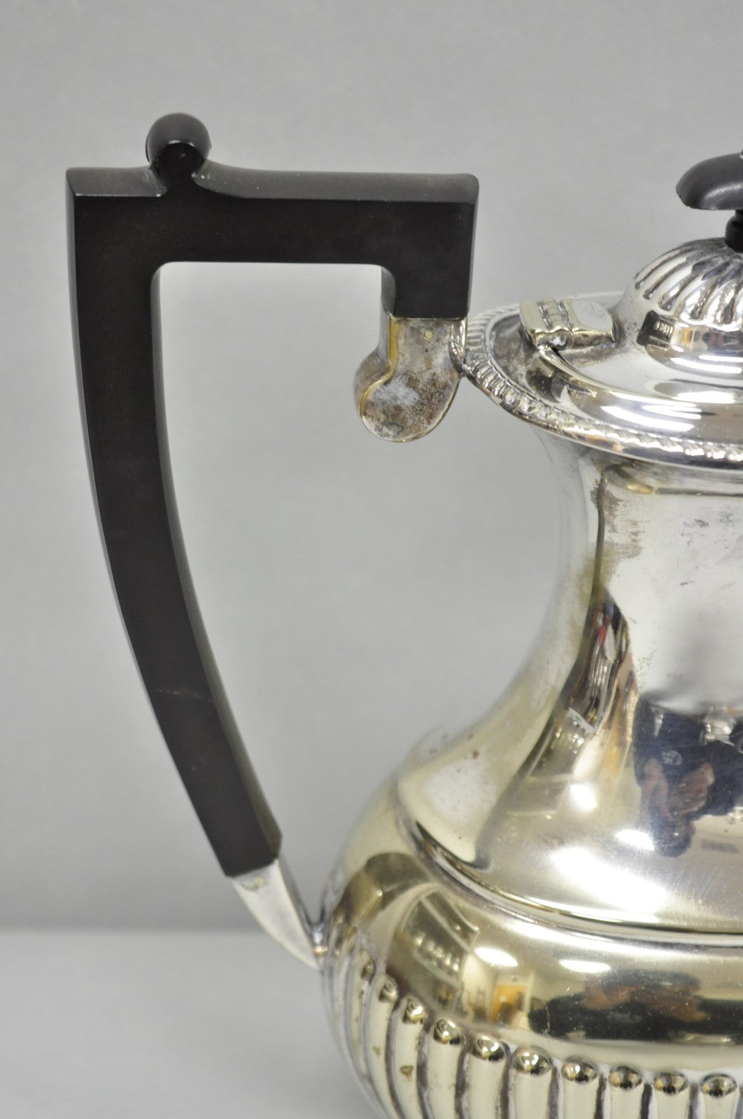 Antique English Sheffield B. Altman Art Deco Silver Plated Tea Service Set, 4 Pc