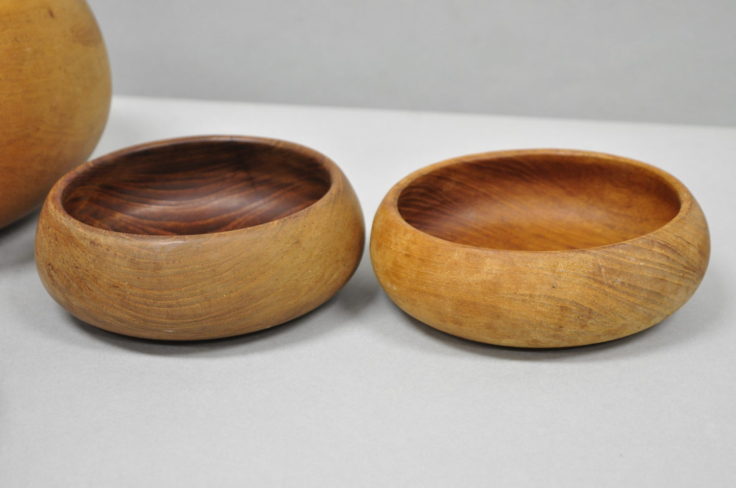Vintage Mid Century Modern Teak Wood Goodwood Benjamin Medwin Salad Bowl Set 7pc
