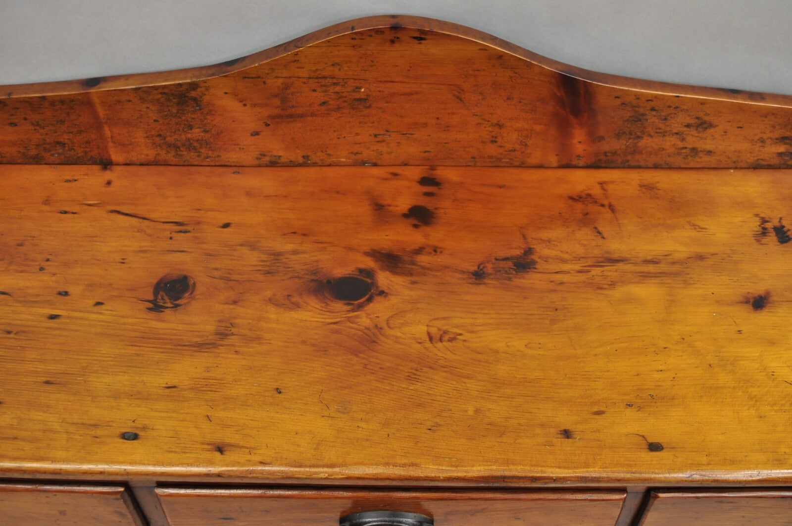 Antique Arts & Crafts Pine Wood 27 Drawer Apothecary File Cabinet Sideboard