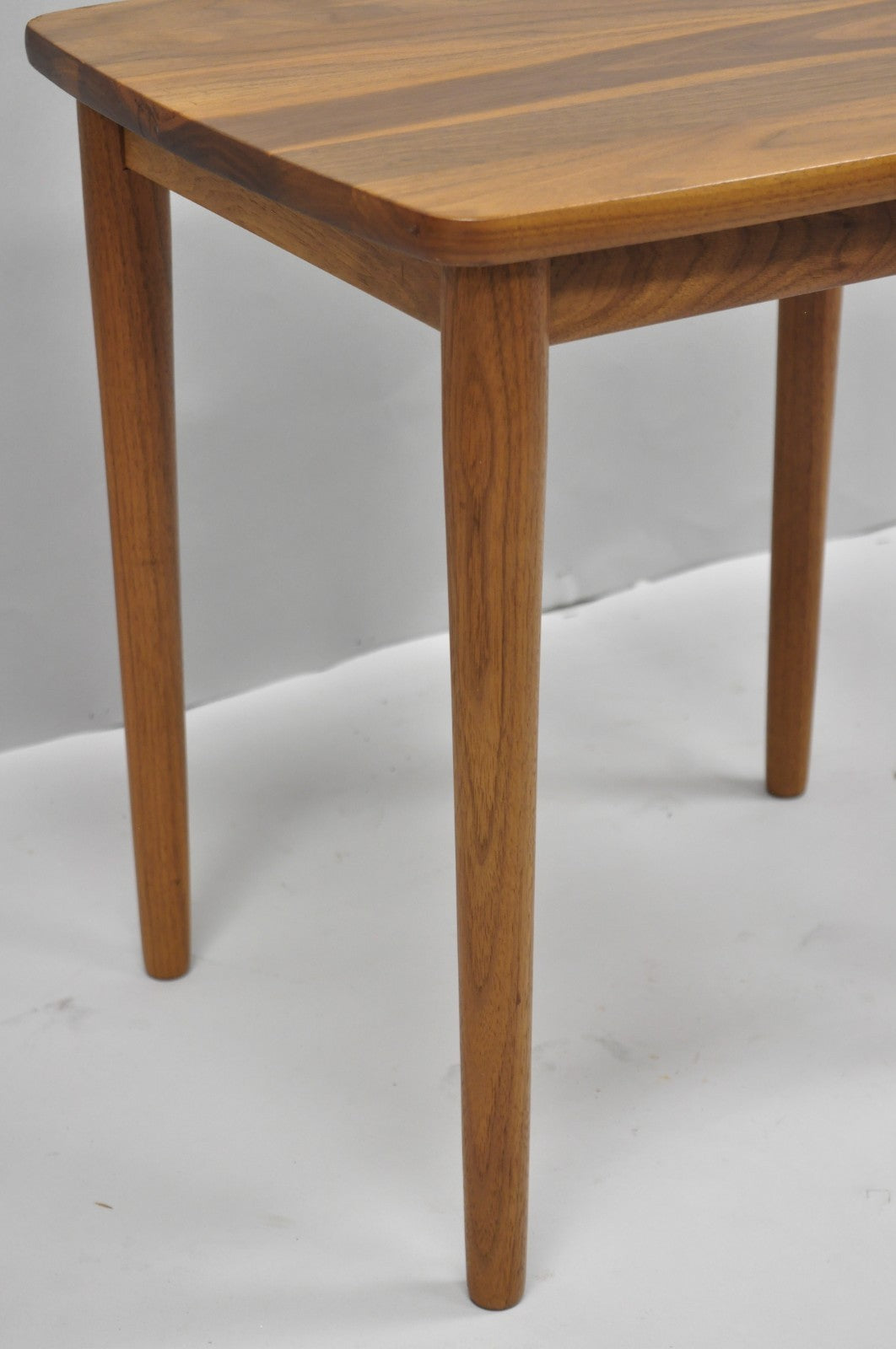 Contemporary Mid Century Danish Modern Style Small Teak Drinks Side Table