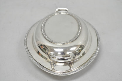 Vintage T&T Silver Plated Victorian Oval Vegetable Serving Platter w/ Drapes