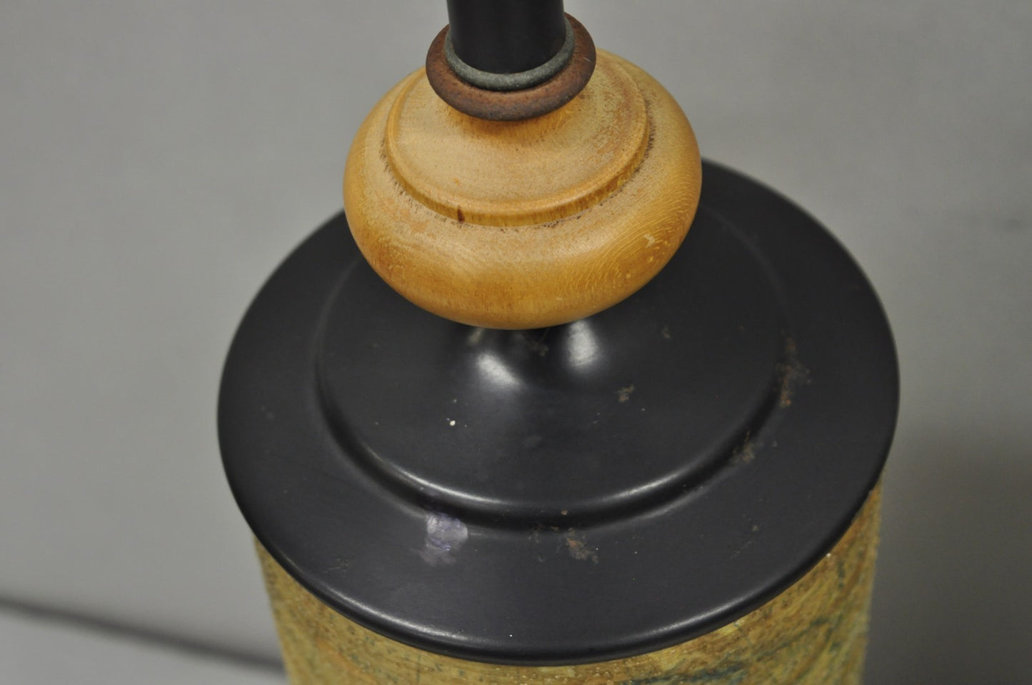 Vintage Regency Style European Old World Map Wrapped Cylinder Table Lamps - Pair