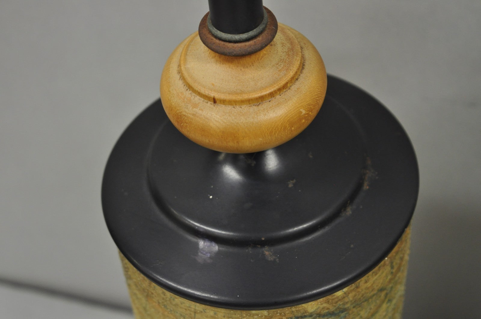 Vintage Regency Style European Old World Map Wrapped Cylinder Table Lamps - Pair