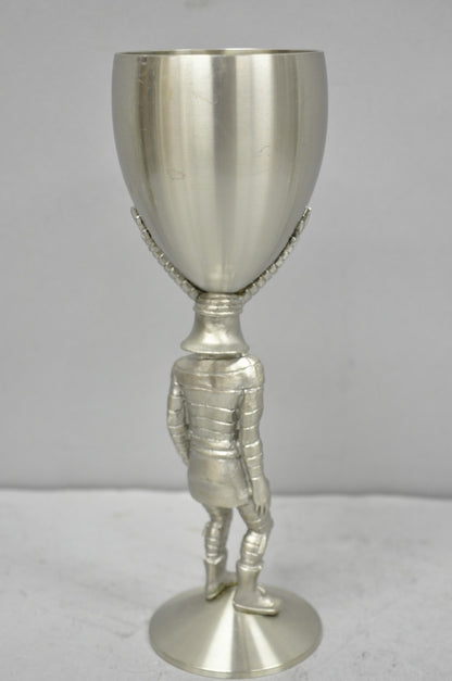 Vintage Royal Order of Jesters Figural Pewter Metal Mirth is King Award Goblet